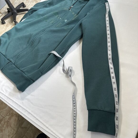 Oakley Sweater Mens Hoodie Sz X-Large Performance Fit Full Zip Sweatshirt Green - Picture 5 of 10